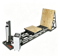 Banc d'essai d'impact incliné, machine d'accélération de chariot, vitesse 0-3,1 m/s, force de pointe 10-60g pour l'emballage et le transport de charges palettisées