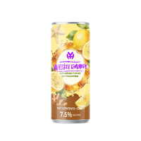 Cocktail de limonade au whisky premium en conserve/bouteille, 7,5 % ABV, canette en aluminium élégante de 330 ml, saveur naturelle pétillante, boisson alcoolisée prête à boire