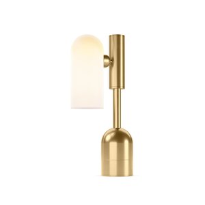 Lámpara de Mesa de Diseño Minimalista, Base E27 de Metal Dorado, Fuente de Luz LED, Iluminación Decorativa para Dormitorio y Sala de Estar - Product Image 3