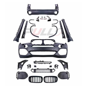 Kit de carrosserie pour BMW X5 F15 14-18 mise à niveau vers le modèle M-Tech comprenant l'assemblage des pare-chocs <span class=keywords><strong>avant</strong></span> et arrière, calandre et jupes latérales, tuyaux d'échappement - Product Image 2
