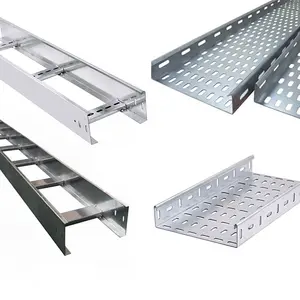 Cable Tray Customized Galvanized Stainless Steel 304 316 Cable Ladder Hot Dipped Galvanized Perforated Cable Tray Trunking