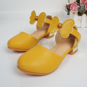 Zapatos Mary Jane para Niñas con Lazo y Perla, Cuero de Alta Calidad con Tacón, Zapatos Dulces para Niñas - Product Image 1