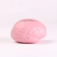 Balle anti-stress en mousse PU personnalisable avec logo, couleur au choix, jouet promotionnel, balle anti-stress pour le cerveau, vente chaude
