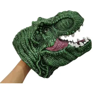 Children Rubber Tyrannosaurus Rex Dinosaur Hand Puppet For Kids