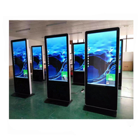 43, 49, 55-дюймовый напольный рекламный LCD-экран на Android с сенсорным экраном, 4K, для помещений, цифровой дисплей-монитор
