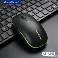 Souris de jeu sans fil compacte à capteur optique LED rechargeable, batterie 500 mAh, transmission 2,4 GHz sur 10 mètres, en stock