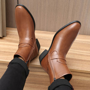 Bottes élégantes de haute qualité pour hommes, chaussures classiques en cuir, bottes formelles pour hommes, chaussures de soirée pour hommes - Product Image 6