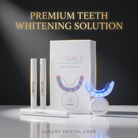 Kit de blanchiment dentaire sans fil à domicile, approuvé CE/SGS, étanche IPX6, avec accélérateur LED et stylo gel pour le blanchiment des dents
