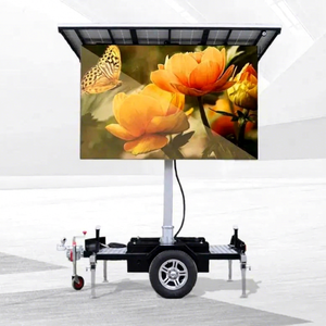 Écran LED mobile solaire P4 extérieur 2,24 m x 1,28 m pour panneau d'affichage, remorque d'affichage vidéo et d'information - Product Image 2