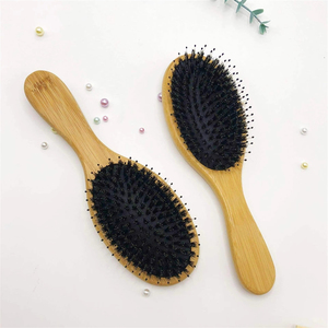 <span class=keywords><strong>Brosse</strong></span> à cheveux écologique antistatique pour le soin des cheveux, démêlante, massante du cuir chevelu, <span class=keywords><strong>en</strong></span> poils <span class=keywords><strong>de</strong></span> <span class=keywords><strong>sanglier</strong></span> mélangés à du nylon, avec coussin d'air doux - Product Image 2