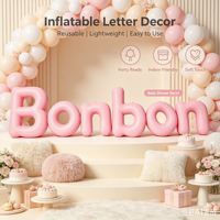 Nouveauté : Ballon géant en PVC personnalisé avec logo publicitaire en alphabet, empilable, en cristal, durable, pour la décoration d'événements et de fêtes