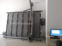 Máquina de Impresión/Corte de Vidrio de Alta Precisión Eworld LASER-2436 2400x3600mm, Motor PLC, Grosor de 3-18mm, 220V/380V, 800W, 0-12m/min