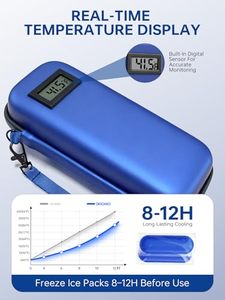 Étui de transport portable <span class=keywords><strong>étanche</strong></span> en EVA pour stylo à insuline, avec affichage de la température, pour le refroidissement et le stockage, idéal pour les voyages - Product Image 2