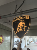 Letrero Luminoso LED Personalizado de 1M con Poste de 3M de Altura, Doble Cara, para Publicidad Interior en Restaurantes, Hoteles y Cadenas de Tiendas