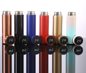 Bouteille d'eau portable personnalisée avec logo, 500 ml, infuseur intégré, en acier inoxydable 304, avec affichage LED de la température - Product Image 4
