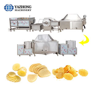 उच्च गुणवत्ता वाले छोटे पैमाने 50kg एक घंटे अर्द्ध स्वचालित आलू के चिप्स उत्पादन लाइन - Product Image 3