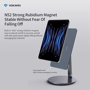 Support magnétique pour tablette <span class=keywords><strong>en</strong></span> aluminium, rotation à 360°, pliable, support de bureau pour <span class=keywords><strong>iPad</strong></span> A16, <span class=keywords><strong>iPad</strong></span> Air 10.9, 11, <span class=keywords><strong>iPad</strong></span> Pro 11, 12.9, 13 pouces - Product Image 4