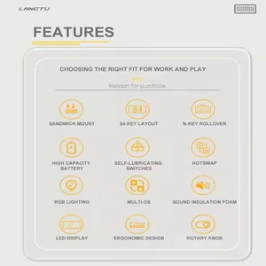 התאמה אישית langtu lt84 rgb הניתנים להחלפה חמה rgb מקשים מכני מכני - Product Image 6