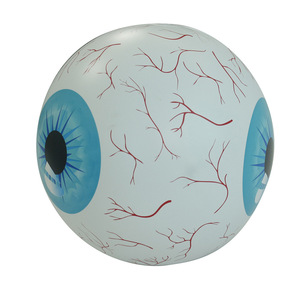 PVC Inflatable Halloween Eyeball Decoration Light Up Ball Battery Powered Round Outdoor Indoor Party Supply Scary Bloodshot - Product Image 5