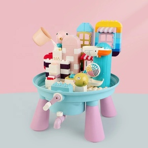 122 pièces table <span class=keywords><strong>de</strong></span> <span class=keywords><strong>jeu</strong></span> <span class=keywords><strong>de</strong></span> bain blocs <span class=keywords><strong>de</strong></span> construction compatibles bricolage grandes particules ensemble <span class=keywords><strong>de</strong></span> briques <span class=keywords><strong>de</strong></span> construction jouet d'eau créatif pour les enfants - Product Image 3