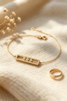 Bracelet en or véritable 18 carats avec diamants naturels, nouveau design, bijoux fins pour femmes, style tendance pour les mariages et les cadeaux