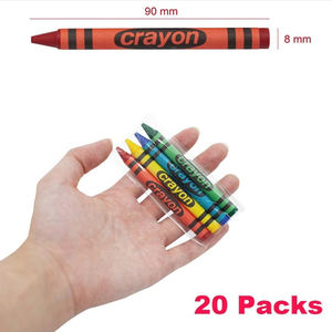 4 색 표준 크기 미니 크레용 팩 어린이를위한 무독성 크레용 파티 호의 학용품 여행 크레용 - Product Image 2
