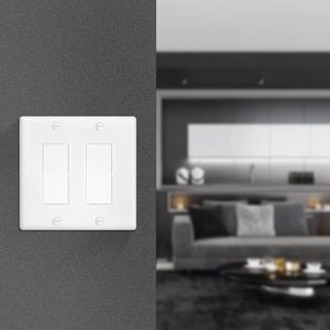 Panneau de bornes à vis standard américain à 2 positions, compatible avec les interrupteurs et prises PC dotés d'un panneau de bornes à vis - Product Image 5