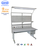 Mesa de Trabajo Antiestática Industrial Leenol, para Reparación Electrónica e Inspección de Calidad