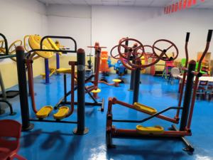 Équipement <span class=keywords><strong>de</strong></span> fitness en plein air avec siège unique et extracteur à double poignée <span class=keywords><strong>pour</strong></span> la musculation et l'exercice des adultes - Product Image 4