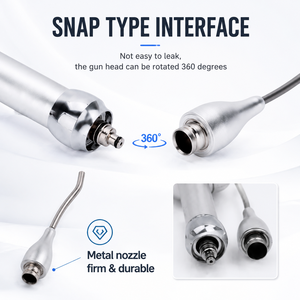 Polisseur dentaire à air et eau 2/4 trous, outil de nettoyage dentaire à <span class=keywords><strong>jet</strong></span> d'air, source d'alimentation turbine, équipement d'hygiène buccale pour polissage et prophylaxie - Product Image 5