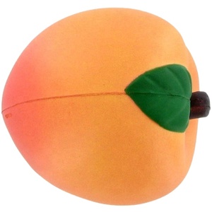 Custom Logo Promotional Gifts PU Foam Peach Shape Hand <b>Squeeze</b> Anti Stress <b>Ball</b> Toys Peach Stress <b>Ball</b> - Product Image 4