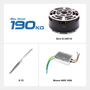 มอเตอร์ไฟฟ้า BLDC แบบไร้แปรงถ่าน รุ่น 240110 สำหรับเครื่องบิน VTOL แบบ DIY น้ำหนักบรรทุก 200 กก. โดรนยกของหนักขนาดใหญ่ เครื่องบิน VTOL ขนาดใหญ่ - Product Image 2