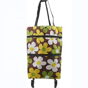 Borsa per <span class=keywords><strong>la</strong></span> <span class=keywords><strong>Spesa</strong></span> Pieghevole in Microfibra Riutilizzabile Carrello Portatile con Ruote per Donne Viaggi e <span class=keywords><strong>Spesa</strong></span> - Product Image 3