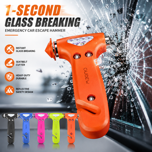 Herramienta <span class=keywords><strong>de</strong></span> <span class=keywords><strong>Escape</strong></span> <span class=keywords><strong>de</strong></span> Emergencia para Auto 2 en 1 Premium, Rompeventanas <span class=keywords><strong>de</strong></span> Tungsteno, Cortador <span class=keywords><strong>de</strong></span> Cinturón <span class=keywords><strong>de</strong></span> Seguridad, para Regalo OEM - Product Image 1