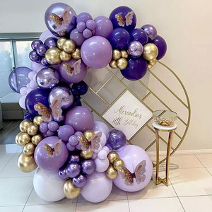 Globos de latex pink Purple Confetti Latex Balloon arch balloons kit ghirlanda Arch Kit per la decorazione della <span class=keywords><strong>festa</strong></span> nuziale - Product Image 6