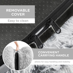 Queeneo, gran oferta, cama de lujo de alta calidad, lavable, sueño profundo, espuma viscoelástica ultragrande gigante, cama para perros de tamaño humano, fondo antideslizante