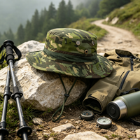 Chapeau de camouflage Boonie à large bord, casquette de protection solaire pour la randonnée, le trekking, l'alpinisme, le camping, respirant, léger, unisexe