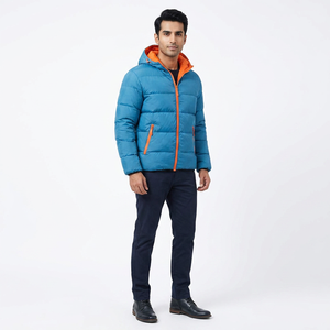 Canvas Puffer Jacket <b>Waterproof</b> Windproof Thermal Winter Wear Unisex Breathable <b>Warm</b> Winter Outerwear Front Logo Wholesale - Product Image 1