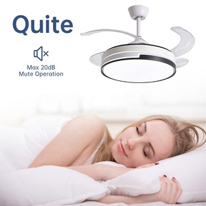 Ventilatore da Soffitto con Lampadario <span class=keywords><strong>LED</strong></span> e Telecomando, Lampada Moderna con Pale Illuminate - Product Image 4