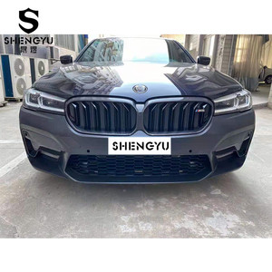 Los parachoques de coche incluyen guardabarros de rejilla de falda lateral de tubo de escape de labio trasero para <span class=keywords><strong>BMW</strong></span> 5 Series G30 G38 <span class=keywords><strong>2021</strong></span> + actualización a estilo M5 - Product Image 2