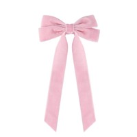 Huyo Horquillas de Terciopelo Vintage con Lazo Largo y Mariposa, Pinza de Pelo Sencilla y Elegante para Mujer, Pasadores para el Cabello, Horquillas para Boda
