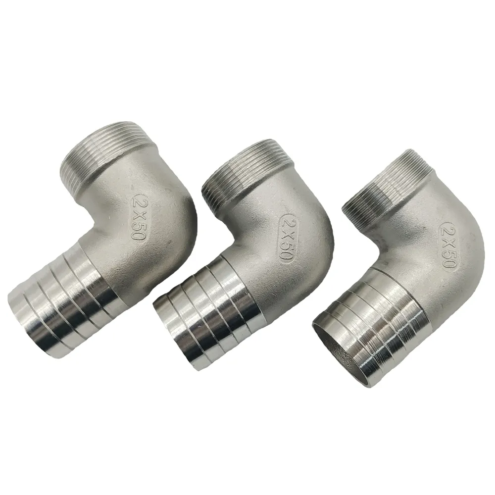 Fornitore di cina raccordo in acciaio inox femmina Bsp Npt 1/4 "filettato materiali idraulici raccordo gomito di 90 gradi