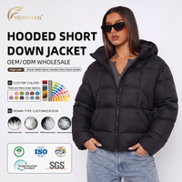 Veste en duvet d'oie noire de luxe sur mesure pour homme, fournisseur de vestes d'hiver à capuche, doudoune