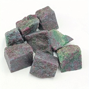 Piedras Naturales de Zoisita Rubí al por Mayor, Cristales Crudos de Anyolita para Decoración del Hogar y Fabricación de Joyas, Sanación y Manualidades - Product Image 4