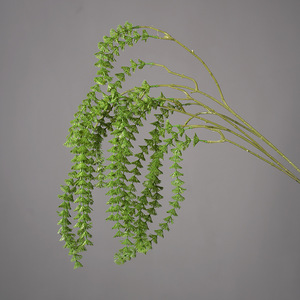 Lianes de lierre artificiel vert clair en soie, branche unique, pour décoration murale florale, thème forêt, matériau végétal - Product Image 2
