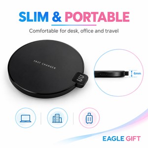 Cargador Inalámbrico Rápido de 15W, Ultra Delgado, de Aleación de Aluminio, con Tecnología Qi, para Teléfonos Inteligentes y Dispositivos Móviles - Product Image 6