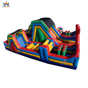 Alquiler de Pista de Obstáculos Inflable Extreme Rush WINWAY - Material de PVC, Tamaño 12x8x4m, Garantía de 3 Años, Capacidad para 20 Personas - Product Image 2