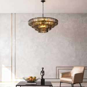 Iluminación Moderna para Decoración del Hogar, Lámpara de Araña de Cristal de Murano, <span class=keywords><strong>Luces</strong></span> Colgantes de Lujo para Sala de Estar, <span class=keywords><strong>LED</strong></span> de Latón, Fácil Instalación - Product Image 6
