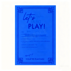 Baby Blue Custom Logo <strong>Majong</strong> Tile Shuffler Family Entertainment <strong>Set</strong> of 2 American Mahjong Tile Mixer Cards - Product Image 6