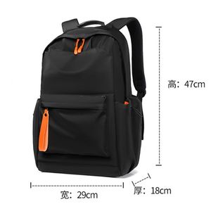 Custom Logo Casual Durable Zipper <b>Backpack</b> for Men Women Portable Waterproof Travel Student Bag - Product Image 4